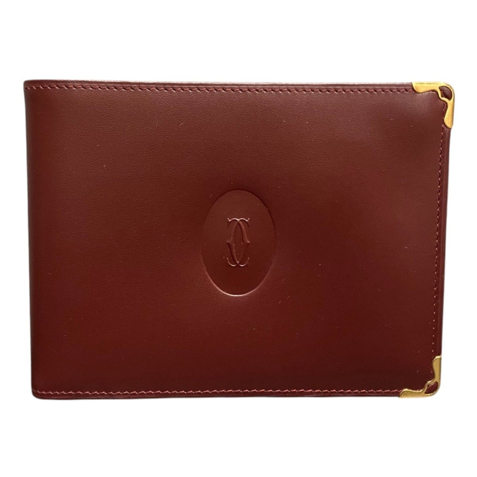 Cartier Bill Wallet (Bi-Fold) Leather: Cartier Bill Wallet (Bi-Fold) Leather Cartier Bill Wallet (Bi-Fold) Leather - A sleek and sophisticated accessory, this bi-fold leather wallet from Cartier features a classic design with clean lines a