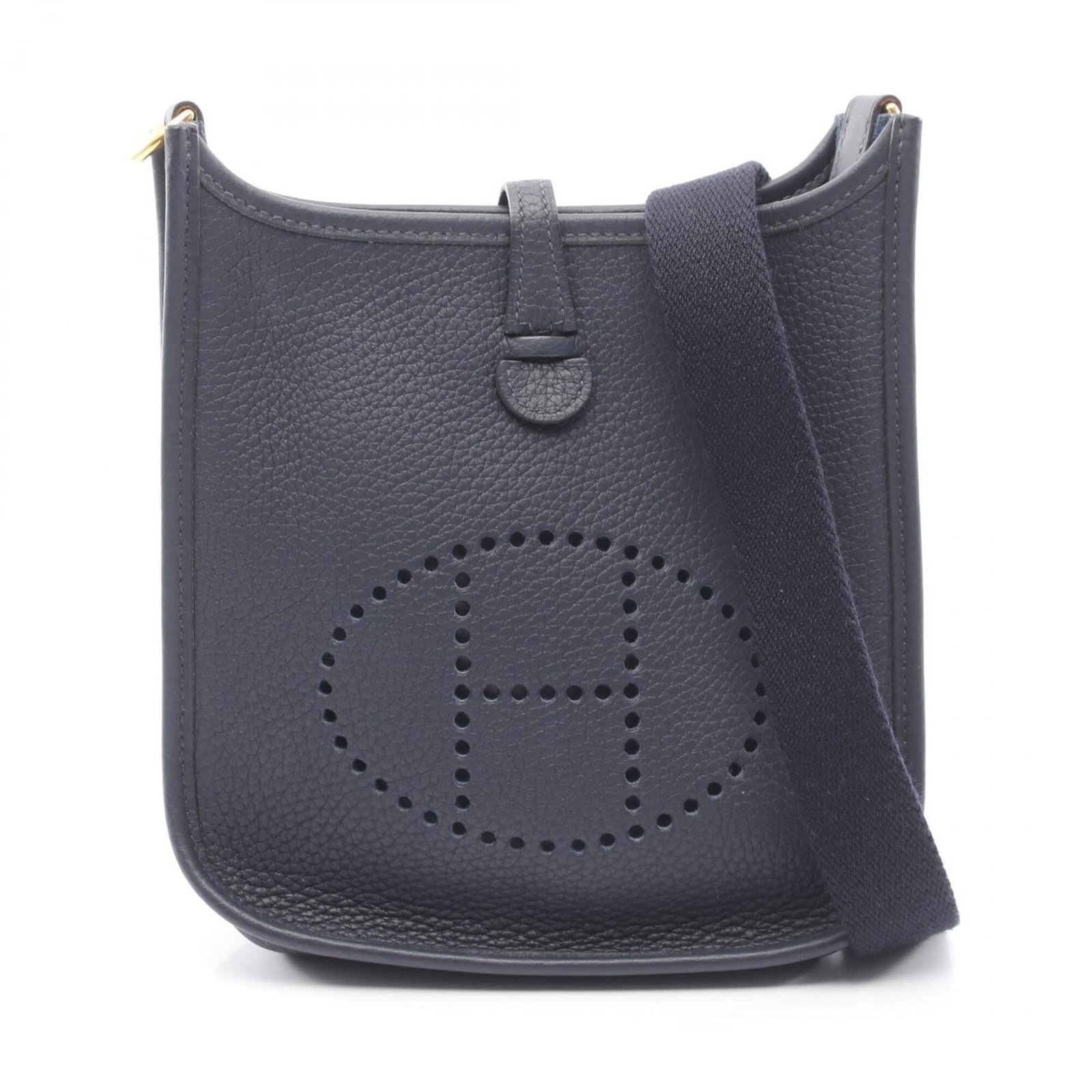 Clemence Handbag Leather Taurillon Shoulder Bag: Clemence Handbag Leather Taurillon Shoulder Bag Taurillon clemence leather provides a rich, luxurious feel to this shoulder bag. The blue nuit and navy color options offer versatile styling choices, w