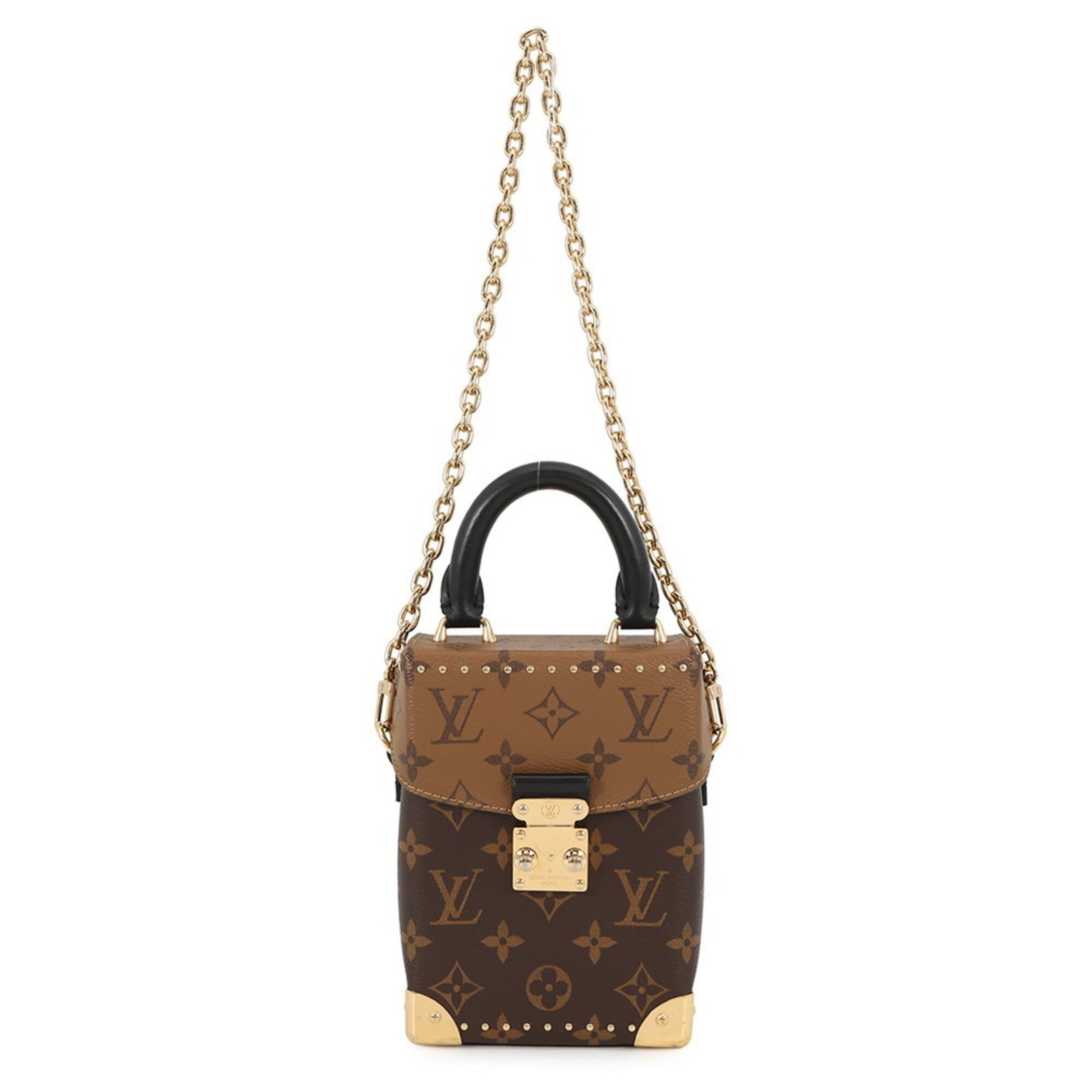 Handbag Monogram Reverse Louis Vuitton Shoulder Bag: Handbag Monogram Reverse Louis Vuitton Shoulder Bag Monogram Reverse Louis Vuitton Shoulder Bag features the iconic Monogram Reverse pattern in black, Noir. This stylish shoulder bag boasts a sleek de