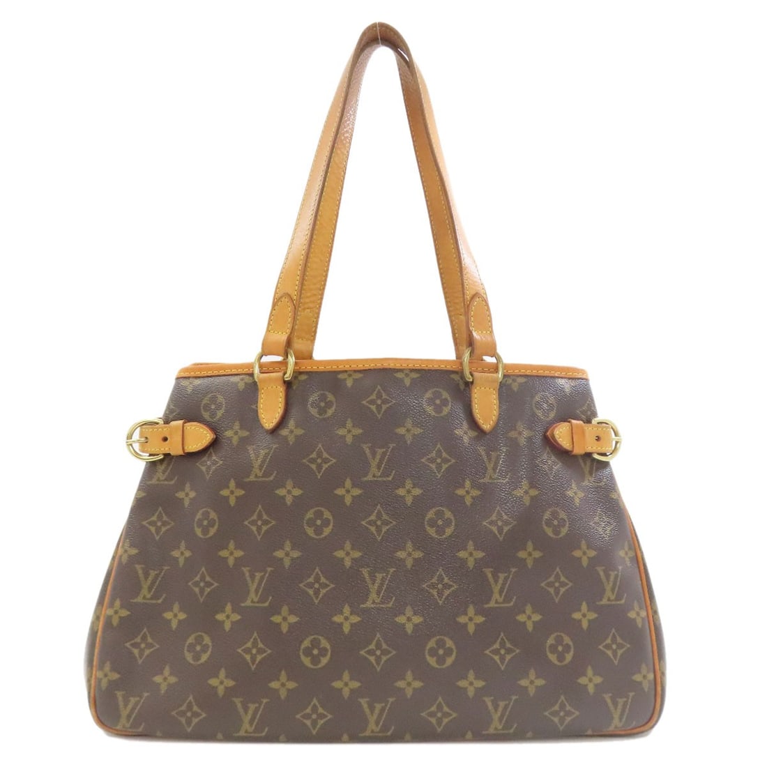 Horizontal tote bag with monogram canvas from Louis Vuitton M51154: Horizontal tote bag with monogram canvas from Louis Vuitton M51154 Brown monogram canvas tote bag from LOUIS VUITTON. Features classic horizontal design and signature style. Made with high-quality ext