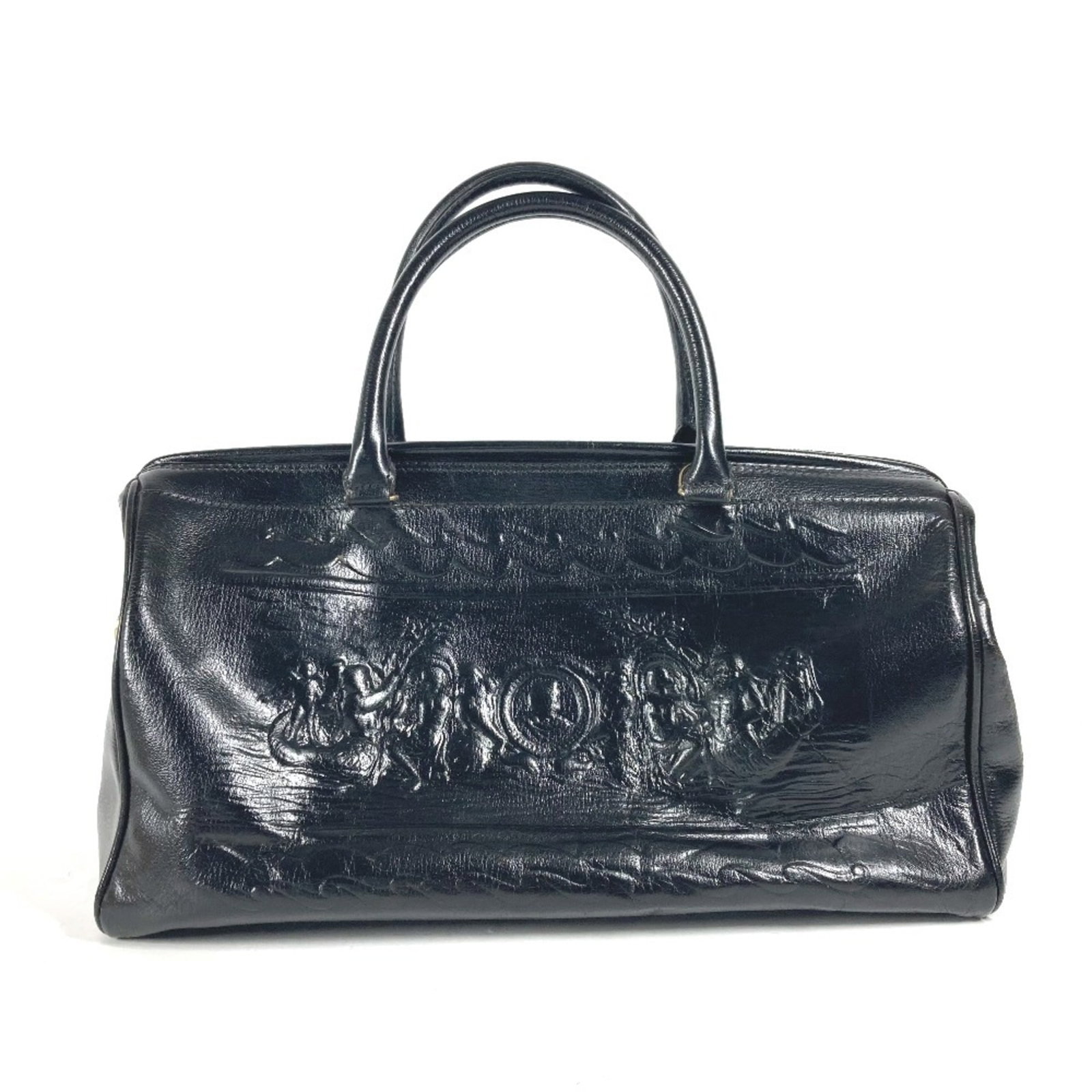 Handbag Leather Shoulder Bag Fendi: Handbag Leather Shoulder Bag Fendi Fendi's sleek black leather shoulder bag boasts clean lines and a sophisticated design, making it a stylish addition to any woman's wardrobe. With its compact size