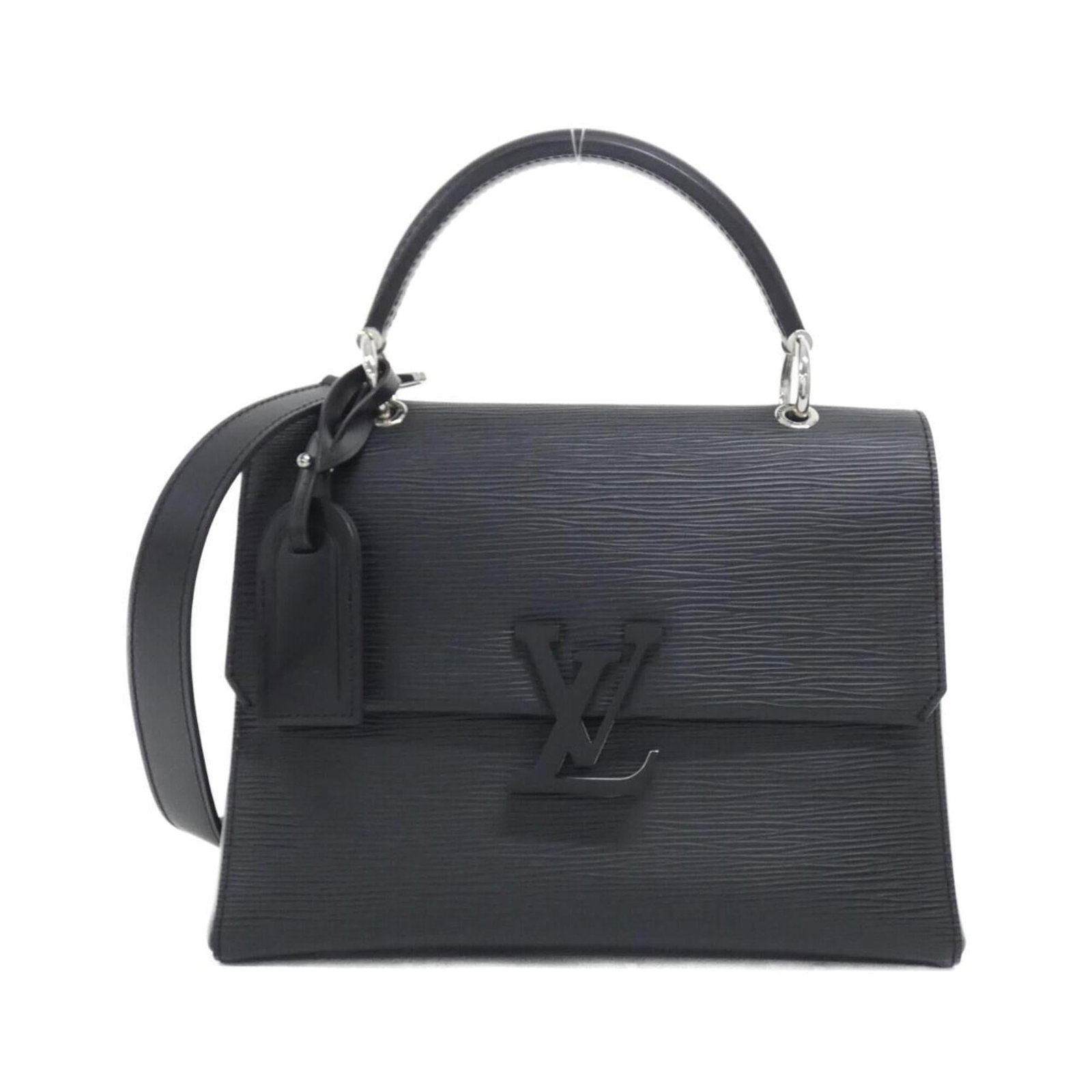 Louis Vuitton Handbag Leather: Louis Vuitton Handbag Leather Black Calfskin Louis Vuitton Leather Handbag. Made from high-quality leather, this classic handbag features the iconic Monogram pattern and a timeless design that exudes 