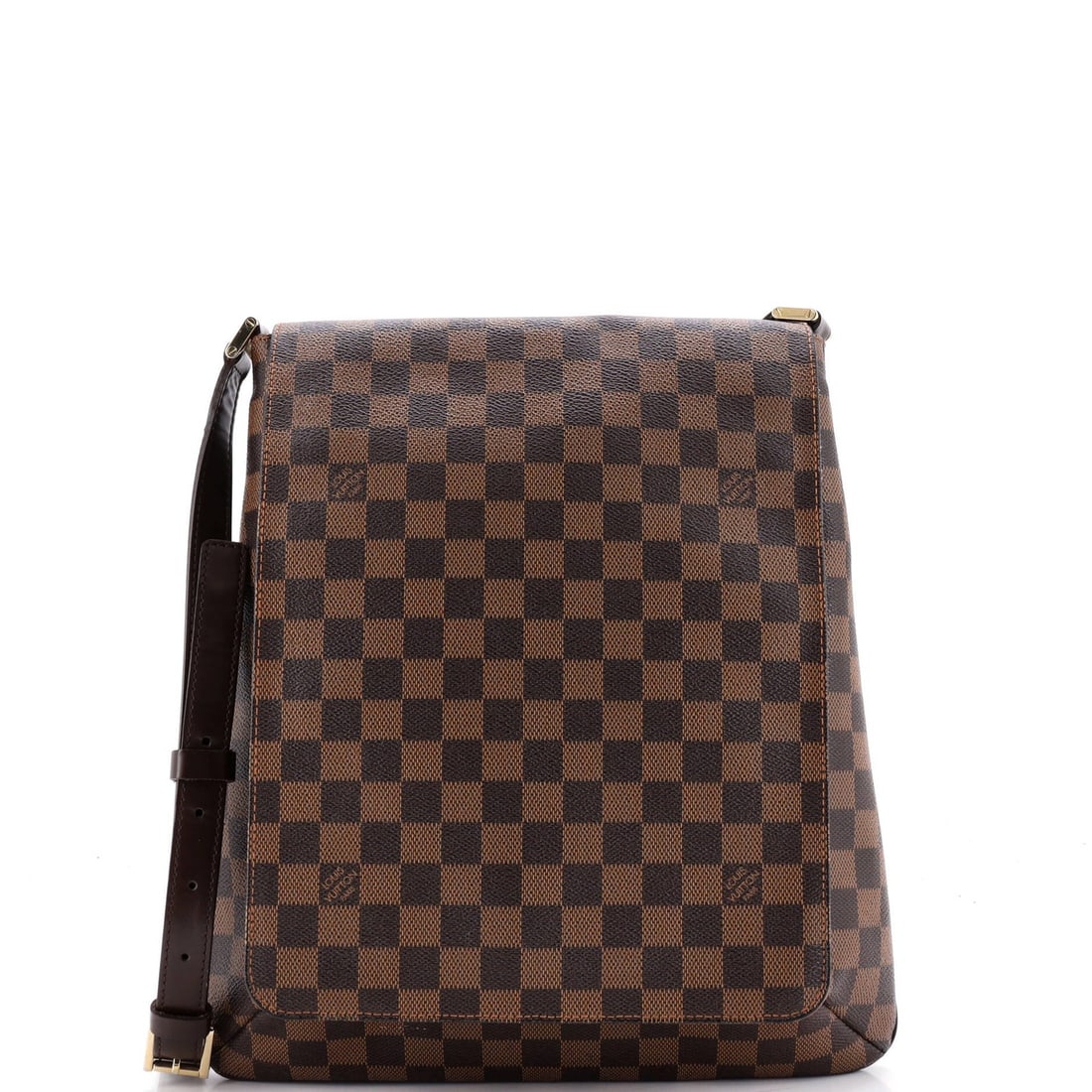 Damier GM handbag Louis Vuitton Musette: Damier GM handbag Louis Vuitton Musette The Louis Vuitton Damier GM Musette handbag boasts classic style with its canvas-coated exterior and iconic Damier GM pattern. Measuring 14" in height, 12" in