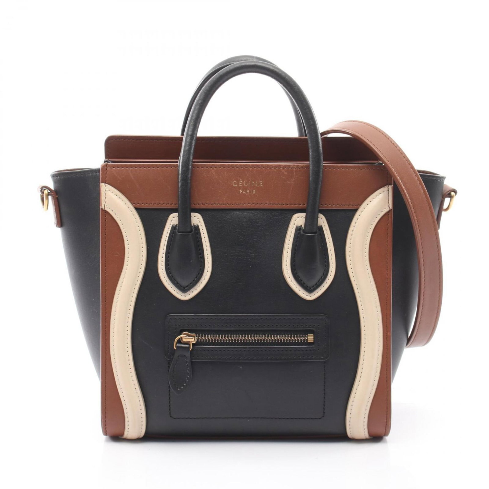 Handbag Celine Leather: Handbag Celine Leather This Celine leather handbag features a sleek design with clean lines and a compact size, making it perfect for everyday use. Made from high-quality leather in black, brown, or i