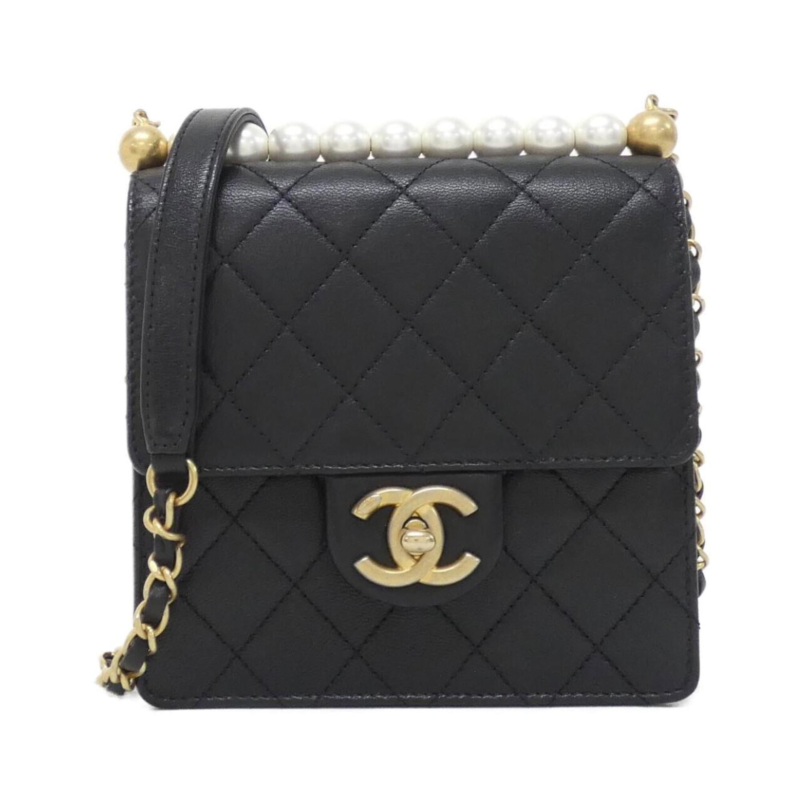 Shoulder Bag Leather Chanel: Shoulder Bag Leather Chanel Shoulder Bag Leather Chanel - A Timeless Design. This black leather shoulder bag features goatskin material, matte gold hardware, and a sleek design with dimensions of