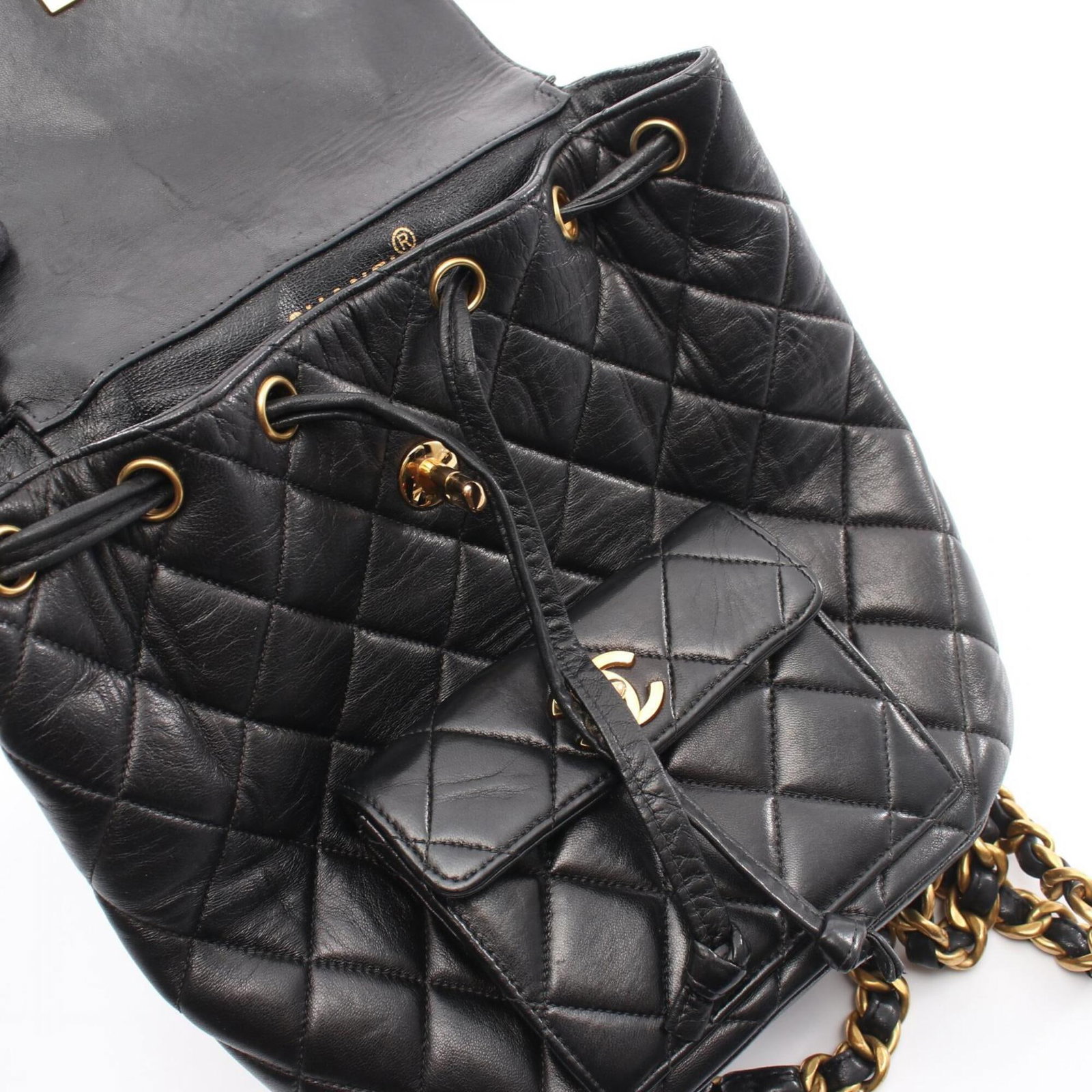 Chanel leather backpack - 11