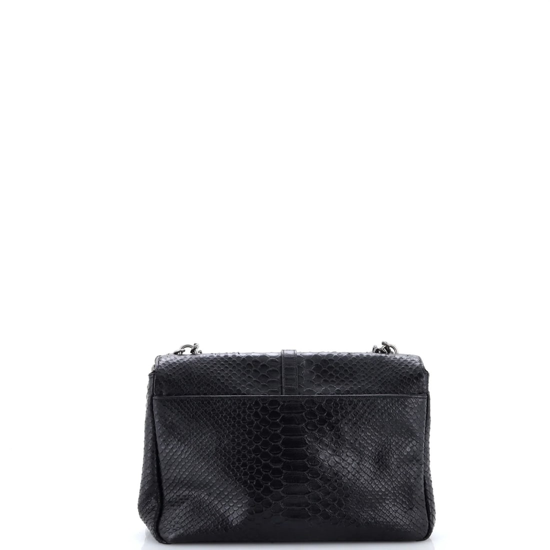 Classic Monogram Leather Bag College Python Embossed Saint Large - 3