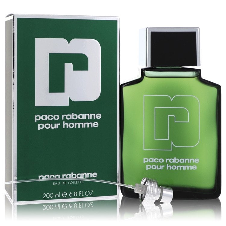 Paco Rabanne by Paco Rabanne Eau De Toilette Splash & Spray 6.8 oz: Paco Rabanne by Paco Rabanne Eau De Toilette Splash & Spray 6.8 oz Paco Rabanne by Paco Rabanne Eau De Toilette Splash & Spray features a sharp, spicy, lavender, amber fragrance blend. Launched in