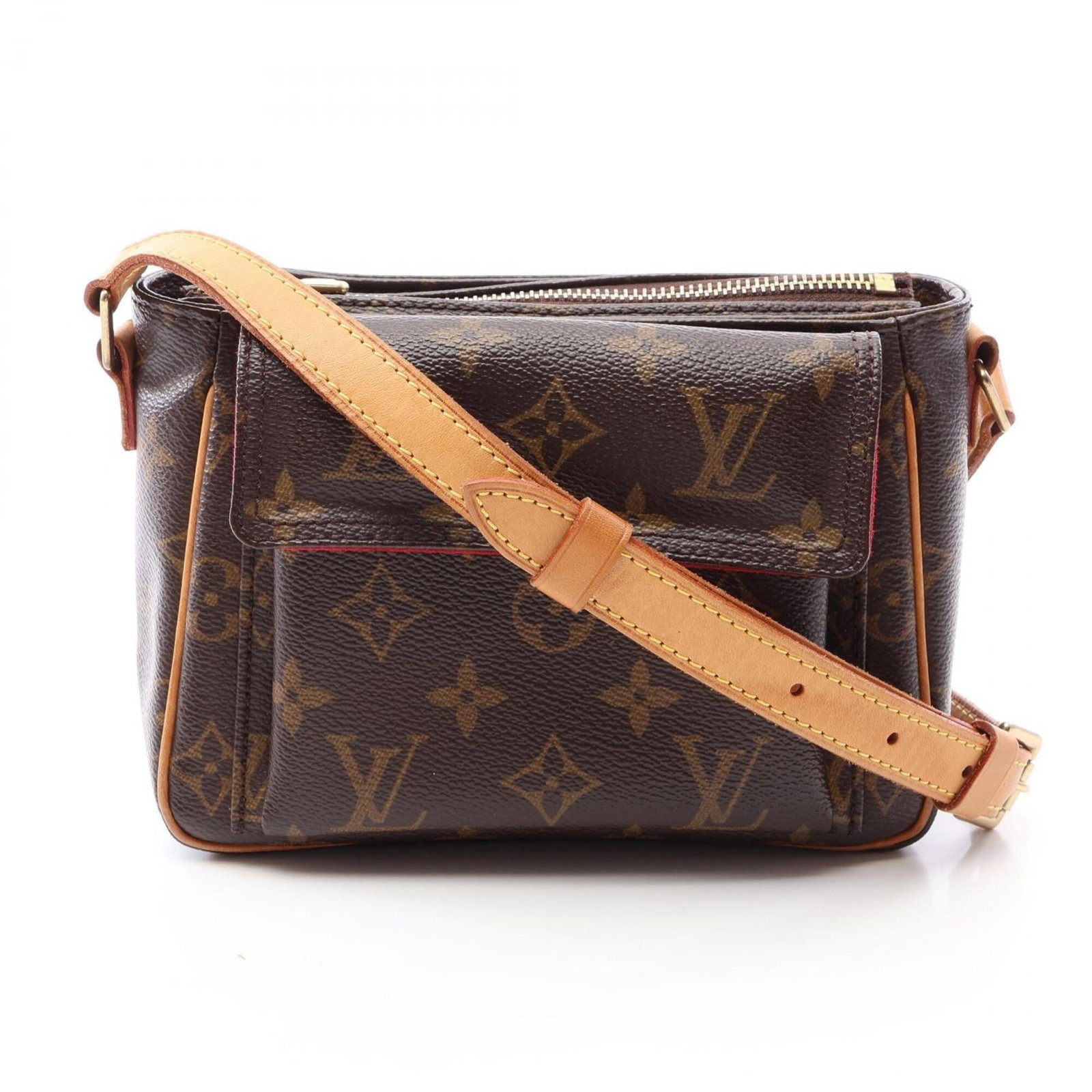 Shoulder Bag Coated Canvas Leather Louis Vuitton: Shoulder Bag Coated Canvas Leather Louis Vuitton Coated canvas leather Louis Vuitton shoulder bag with classic brown monogram design. Measuring 13cm x 18cm x 8.5cm, this stylish accessory features a