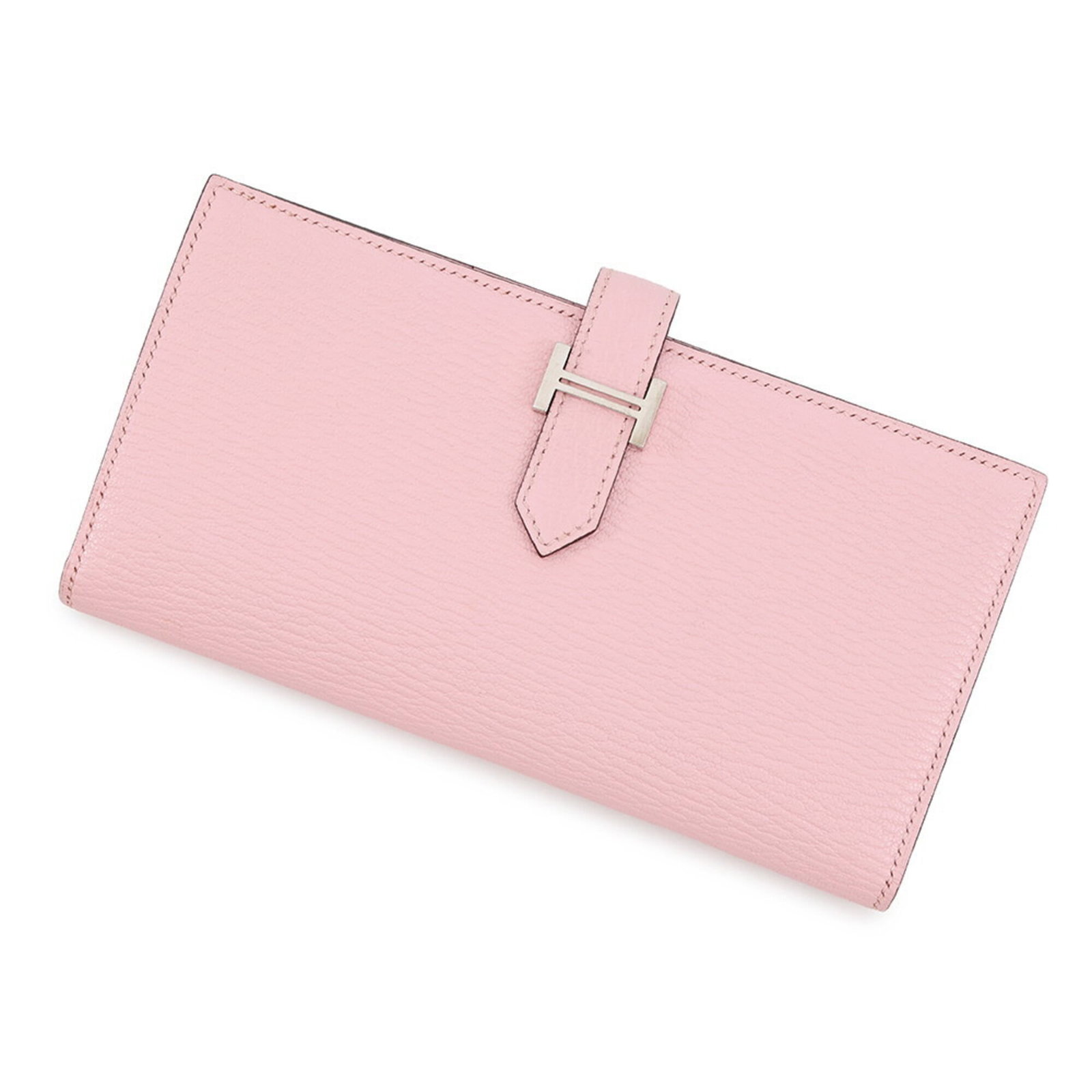 Hermes Long Wallet (Bi-Fold) Chevre Myzore Leather: Hermes Long Wallet (Bi-Fold) Chevre Myzore Leather The Hermes Long Wallet (Bi-Fold) Chevre Myzore Leather features exquisite craftsmanship and attention to detail, showcasing the iconic brand's