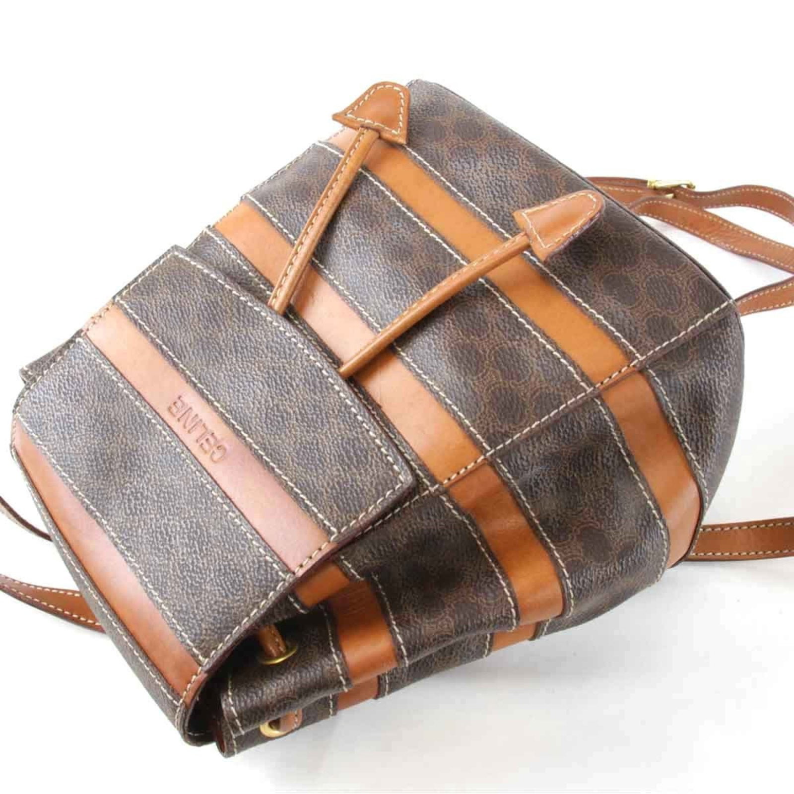 Celine Leather Backpack - 7