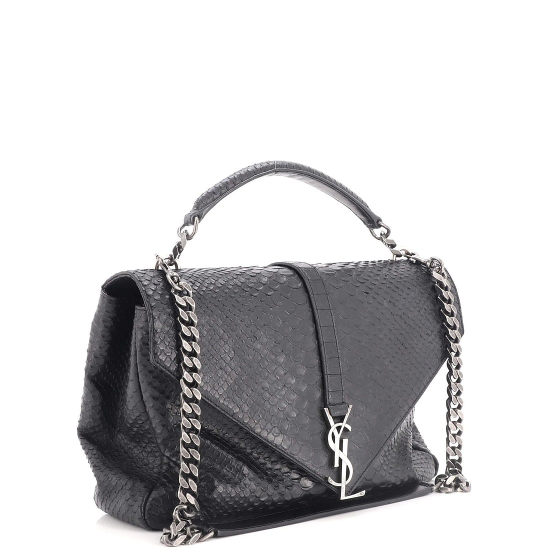 Classic Monogram Leather Bag College Python Embossed Saint Large - 2