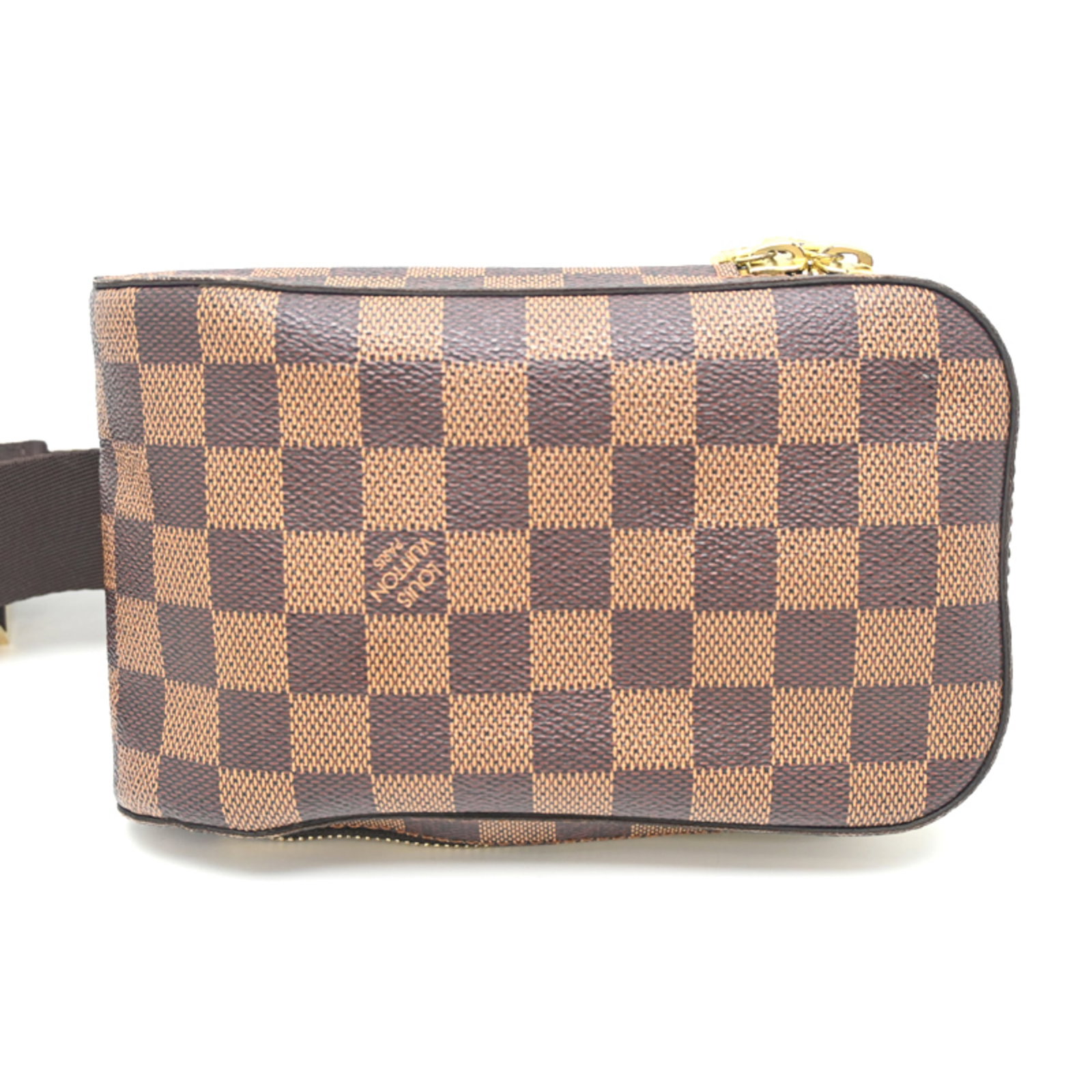 Canvas Damier Louis Vuitton Sling: Canvas Damier Louis Vuitton Sling Damier canvas pattern adds visual interest to this classic Louis Vuitton sling bag. Made from high-quality material, the bag features a timeless design with clean