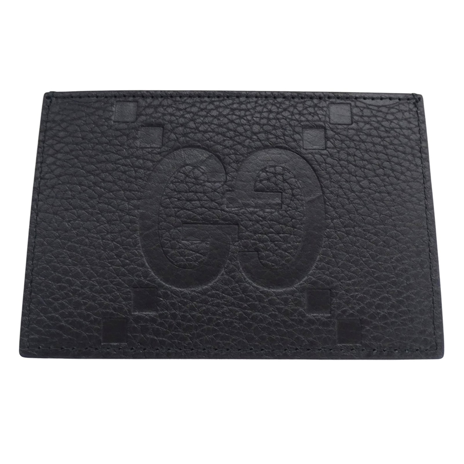 Case Card Leather Gucci: Case Card Leather Gucci Case Card Leather Gucci bears the signature of its Italian craftsmanship, with sleek black leather and precise dimensions. Made from high-quality materials, this card case boas