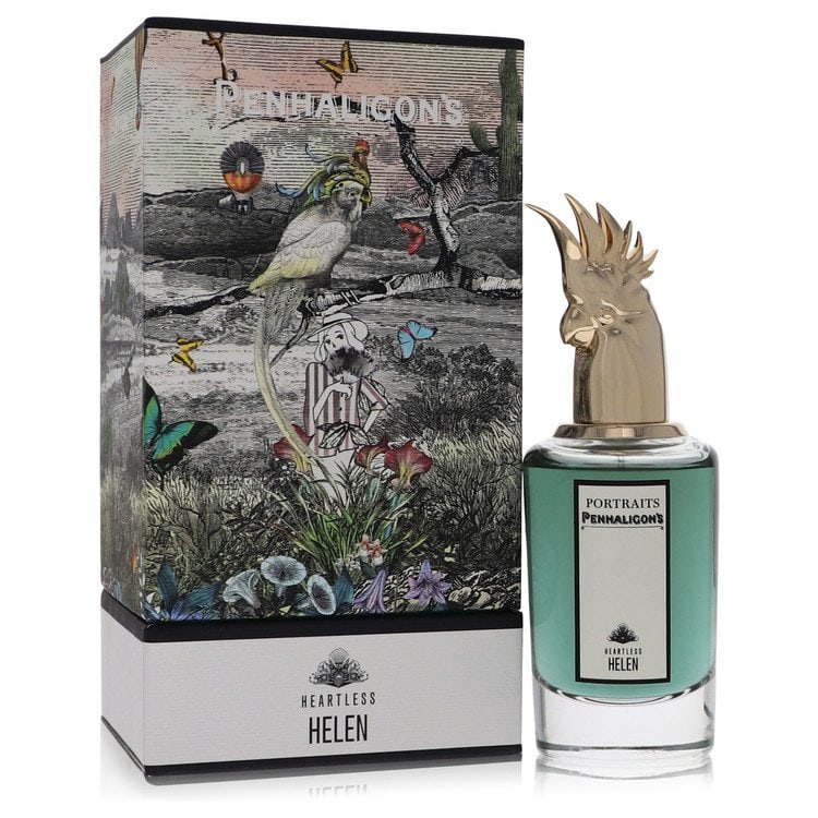 Heartless Helen by Penhaligon's Eau De Parfum Spray 2.5 oz: Heartless Helen by Penhaligon's Eau De Parfum Spray 2.5 oz Bright mandarin and piquant pink pepper lead the way in Heartless Helen, a floral, citrus, and woody Eau De Parfum from Penhaligons' Portrait