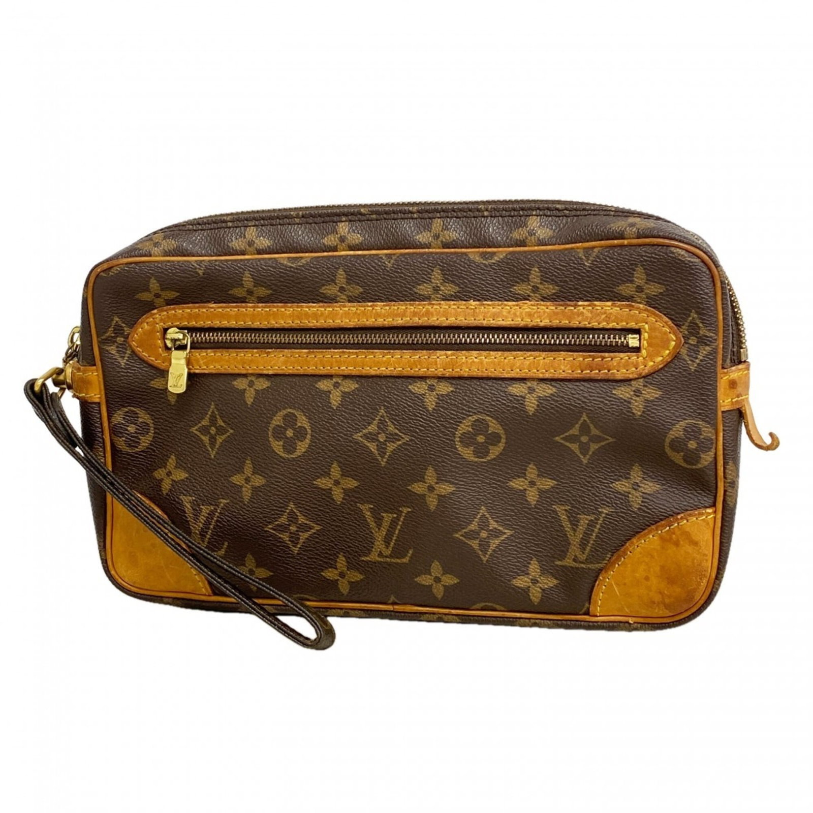 Clutch Bag Louis Vuitton: Clutch Bag Louis Vuitton Brown Louis Vuitton Clutch Bag, 15cm x 26cm x 4cm. This stylish clutch bag features the iconic monogram pattern and brown colorway, making it a versatile accessory for any