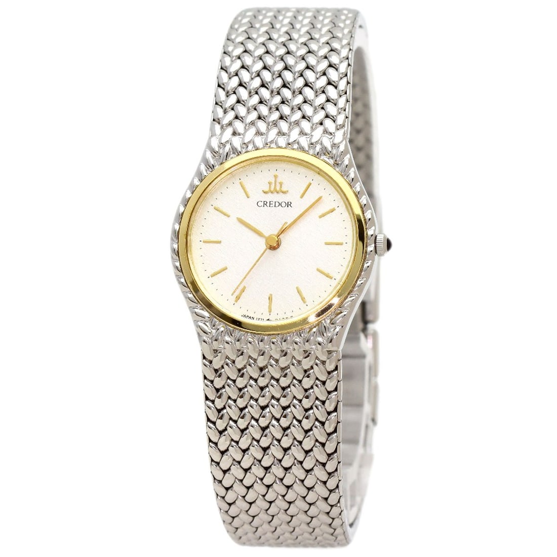 Seiko Credor Watches 1271-0060 Stainless Steel/ Stainless Steel: Seiko Credor Watches 1271-0060 Stainless Steel/ Stainless Steel Silver Seiko Credor Watch with Stainless Steel Case. This quartz watch boasts an analog display and features a stainless steel case with