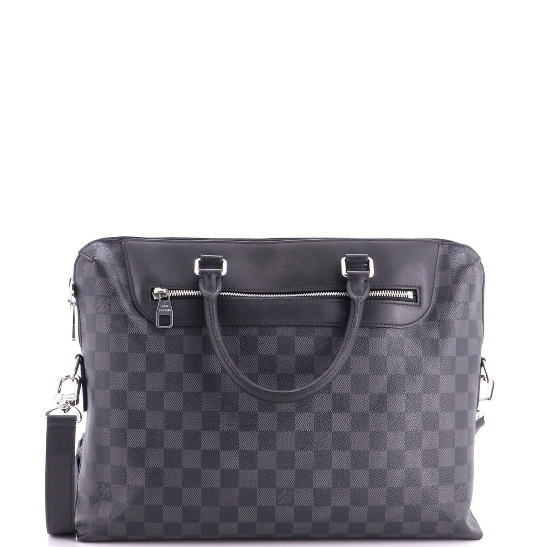 Louis Vuitton Porte-Documents Jour NM Bag Damier Graphite: Louis Vuitton Porte-Documents Jour NM Bag Damier Graphite Canvas Coated Leather Louis Vuitton Porte-Documents Jour NM Bag Damier Graphite in Black features a unique combination of style and functional