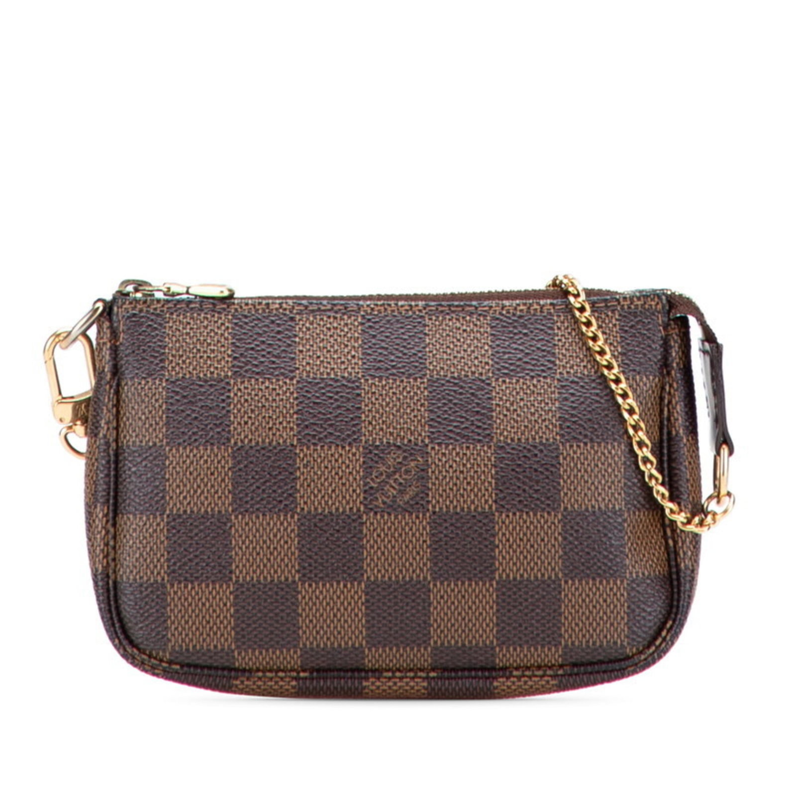 Louis Vuitton Handbag Pochette Pvc Leather: Louis Vuitton Handbag Pochette Pvc Leather Brown Louis Vuitton Pochette Handbag in PVC Leather Features a Zipper Closure and Includes a Dust Bag. Made from a combination of PVC and leather, this styli