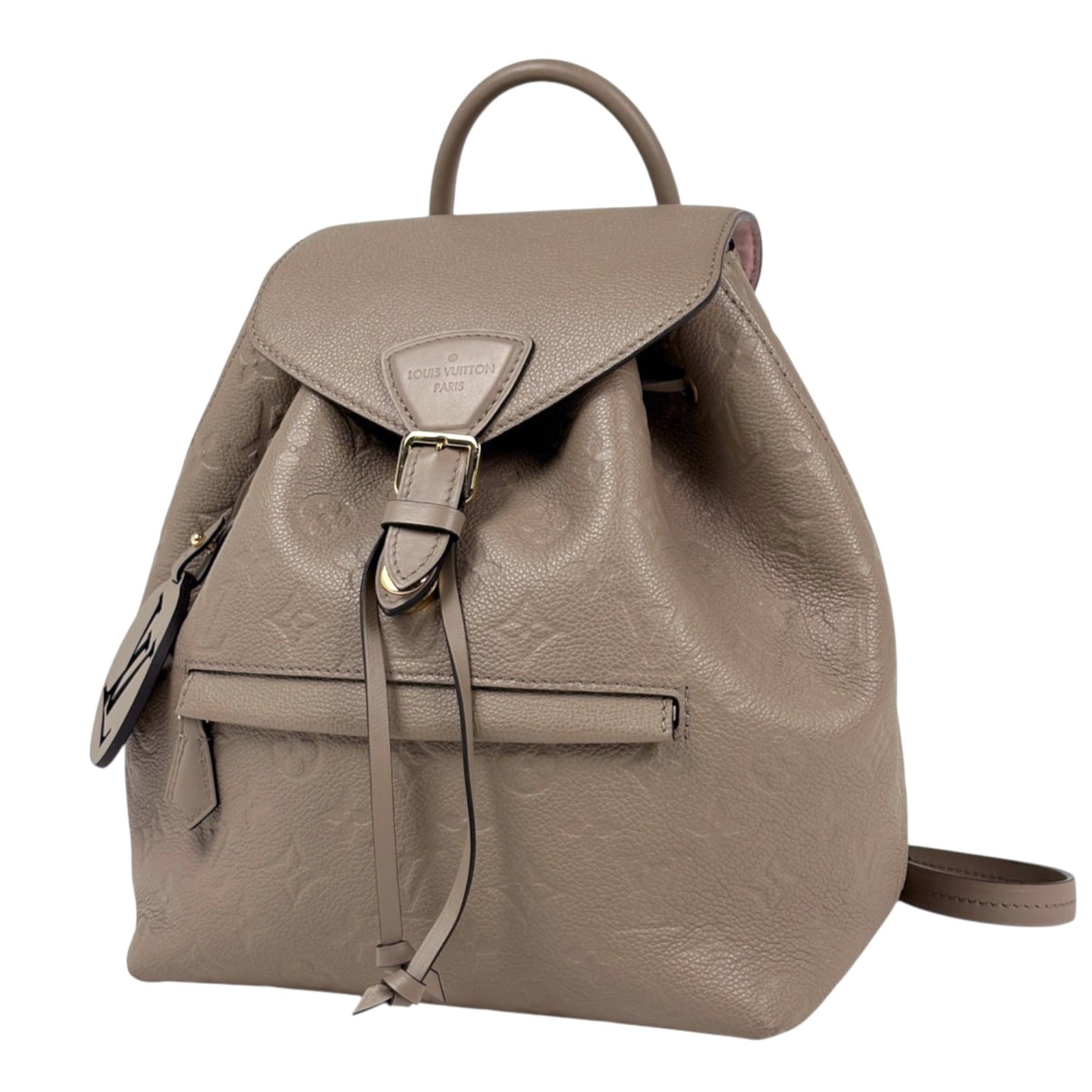 Louis Vuitton Empreinte Backpack Monogram: Louis Vuitton Empreinte Backpack Monogram Monogram Empreinte Backpack by Louis Vuitton. This iconic backpack features the signature Monogram Empreinte pattern, adding a touch of timeless elegance to