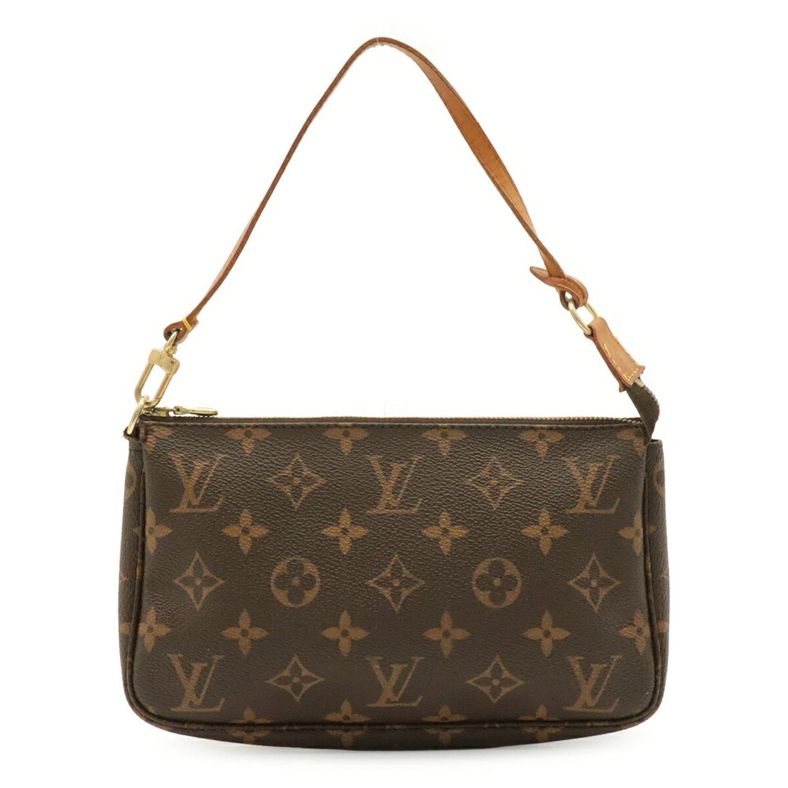 Handbag Monogram Pochette Louis Vuitton: Handbag Monogram Pochette Louis Vuitton Monogrammed with iconic Louis Vuitton design, this brown monogram pochette features the signature M51980 model number. Made from high-quality materials, its