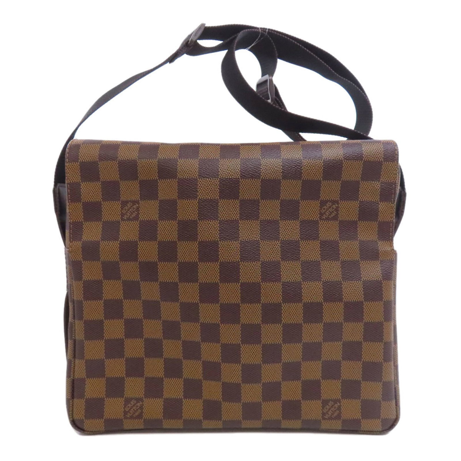 Shoulder Bag Damier Canvas by Louis Vuitton: Shoulder Bag Damier Canvas by Louis Vuitton Damier Canvas by Louis Vuitton - A Timeless Shoulder Bag. This classic shoulder bag features the iconic Damier canvas design in brown, with a zipper
