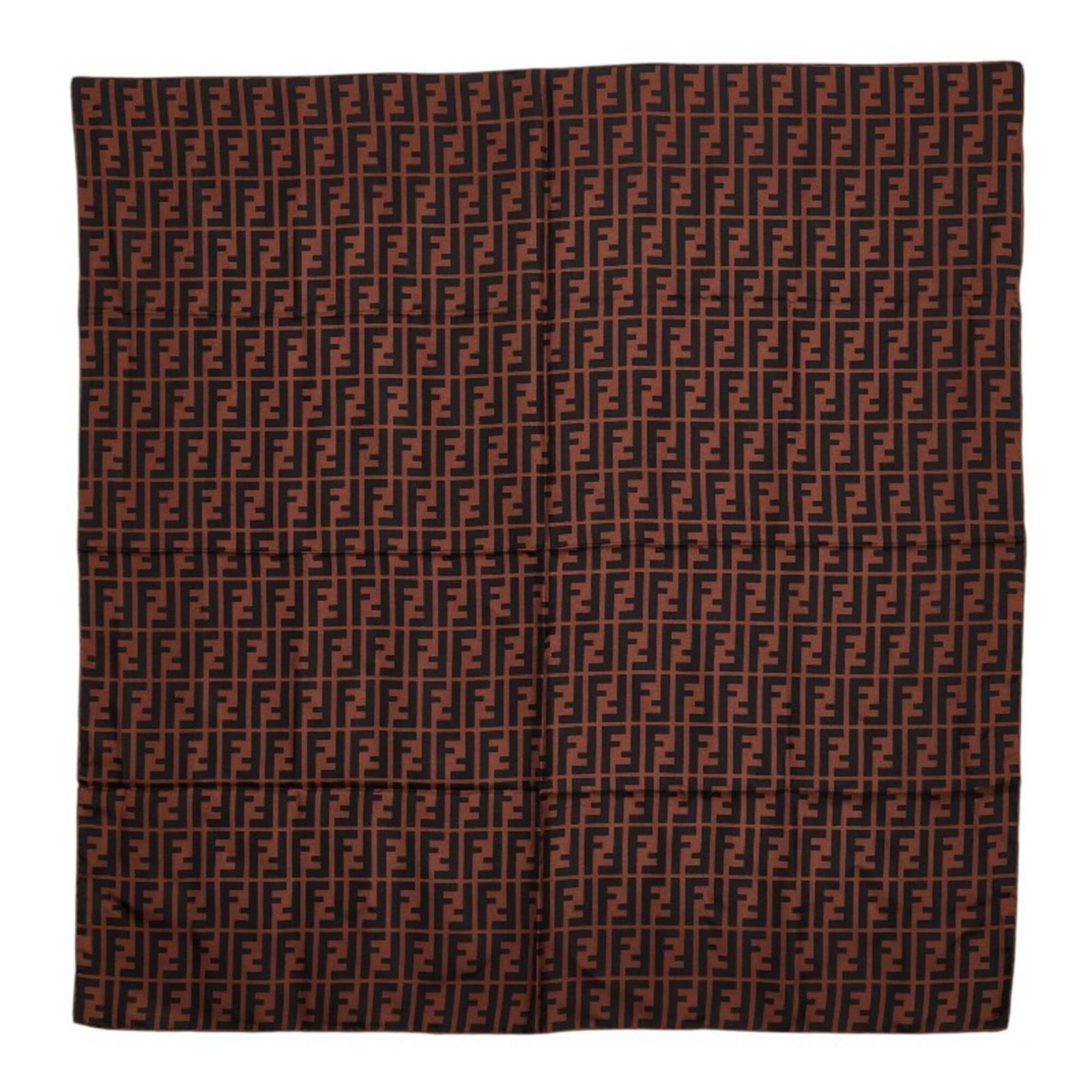 Fendi silk scarf: Fendi silk scarf Silk in rich brown tones, this Fendi scarf boasts a luxurious feel and elegant design. Measuring 88cm x 87cm, it adds a sophisticated touch to any outfit. Made from high-quality silk,
