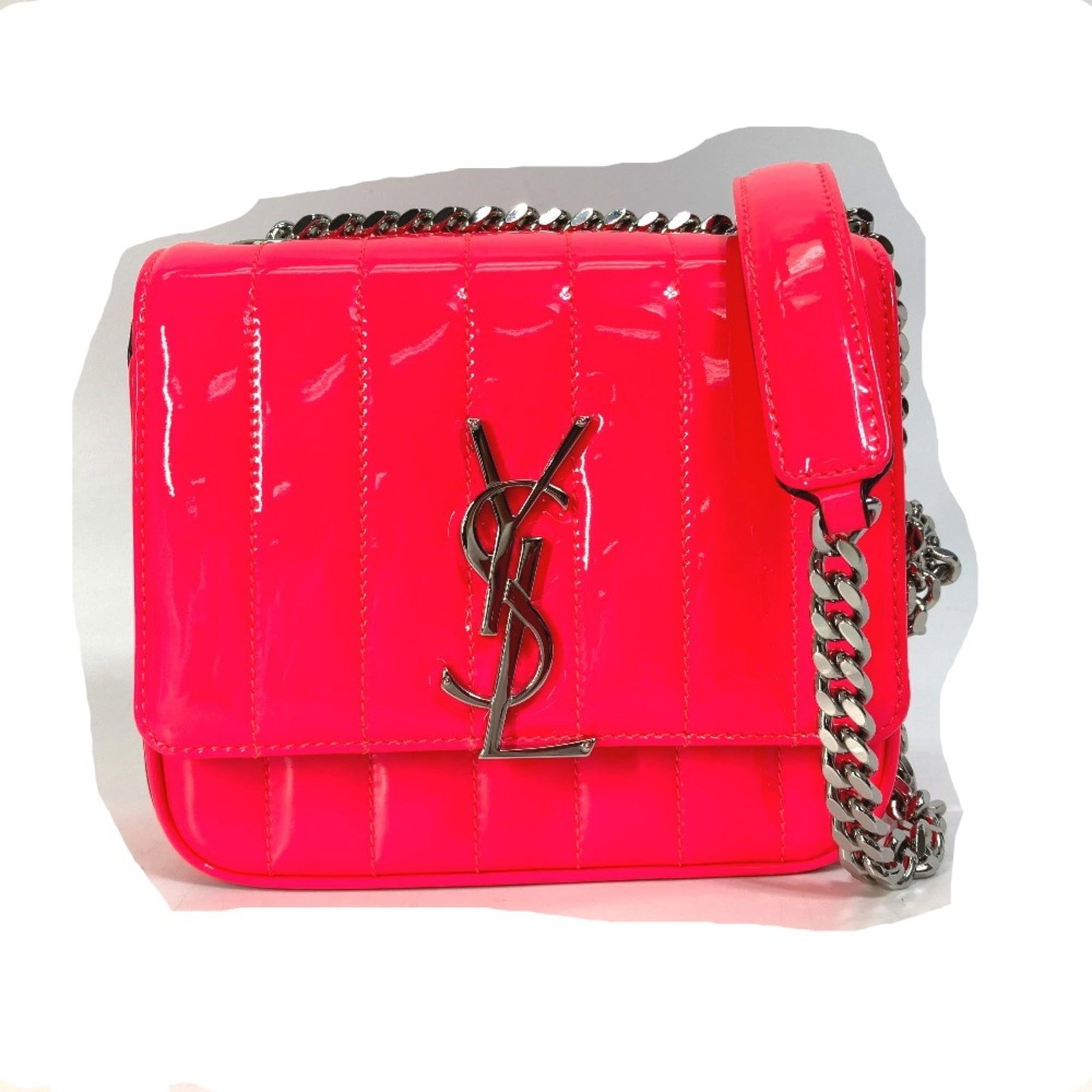 Saint Laurent Shoulder Bag Leather: Saint Laurent Shoulder Bag Leather Pink Saint Laurent Shoulder Bag Leather. Made from high-quality leather, this shoulder bag features a classic design with clean lines and a timeless aesthetic. With 