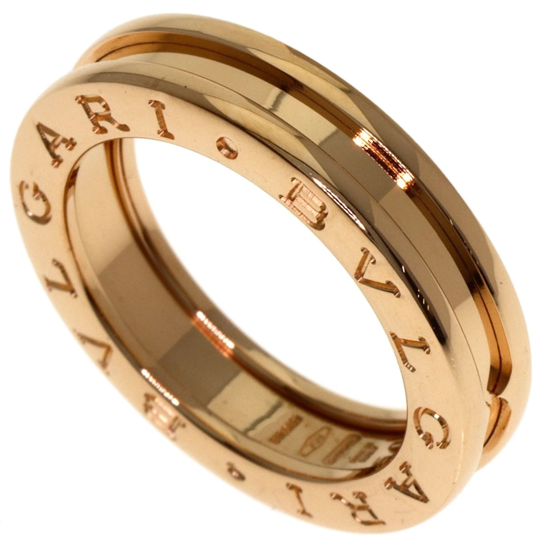 Bvlgari B.Zero1 1 Band #50 Ring K18 Pink Gold: Bvlgari B.Zero1 1 Band #50 Ring K18 Pink Gold Bvlgari B.Zero1 1 Band #50 Ring K18 Pink Gold features a stunning gold metal design with K18 pink gold purity, showcasing the brand's signature style.