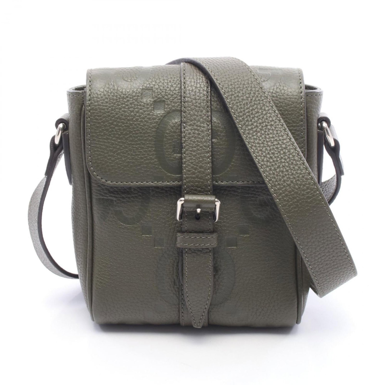 Gucci Messenger Bag Shoulder Bag Leather: Gucci Messenger Bag Shoulder Bag Leather Gucci Messenger Bag Shoulder Bag Leather features a timeless design with a khaki leather exterior, measuring 19cm x 14cm x 5cm. The bag's classic shape and