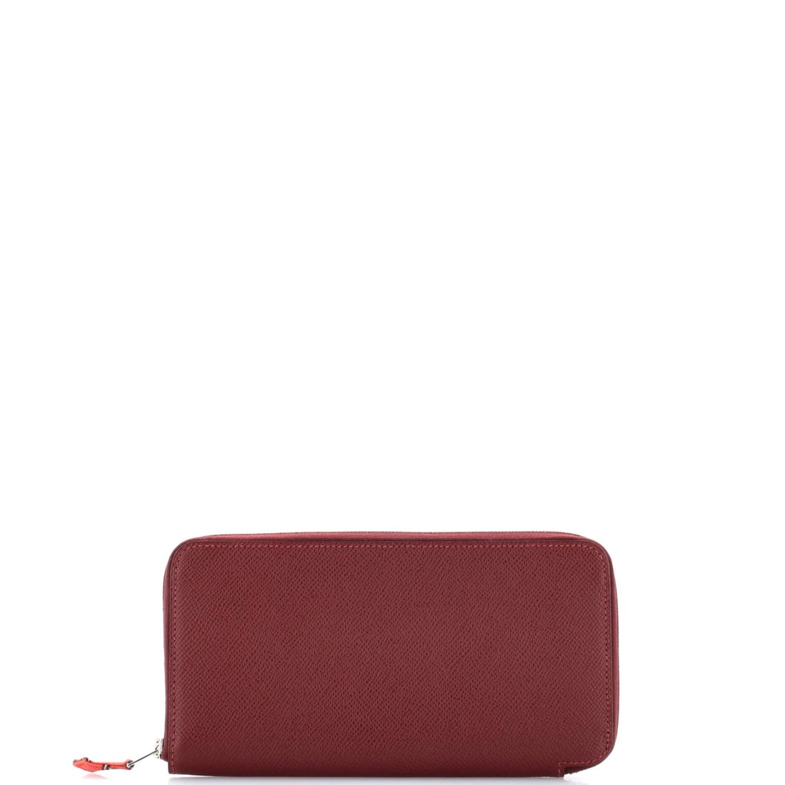 Zip around wallet silk in long Epsom azap Hermes: Zip around wallet silk in long Epsom azap Hermes Burgundy silk-in Epsom Azap Zip Around Wallet by Hermes, featuring long measurements and palladium hardware. This premium leather wallet boasts a