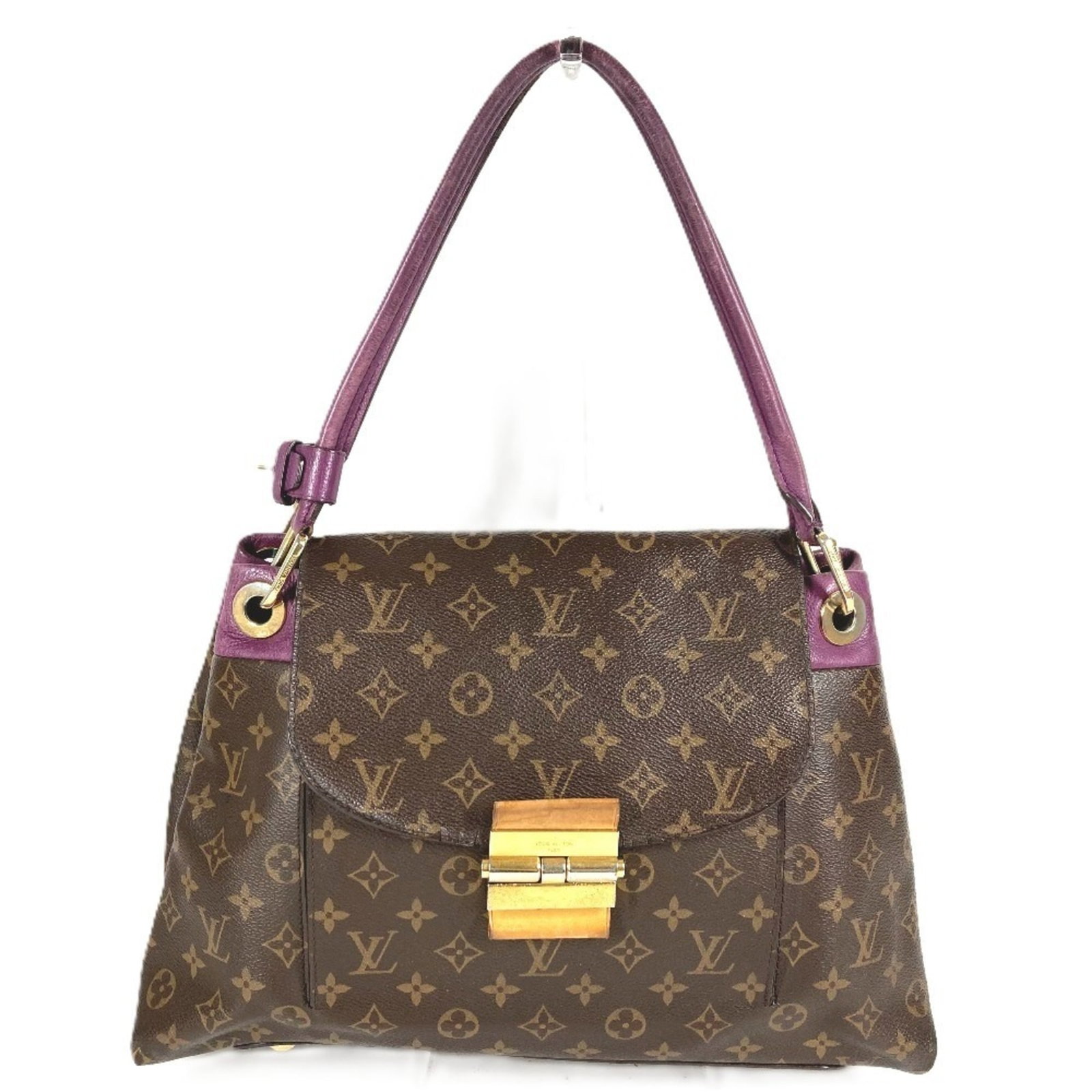 Shoulder Bag Olympe Monogram Canvas Louis Vuitton Tote: Shoulder Bag Olympe Monogram Canvas Louis Vuitton Tote Monogram Olympe canvas adds a touch of elegance to this classic Louis Vuitton tote, featuring the iconic Aurore and Brown color combination. The 