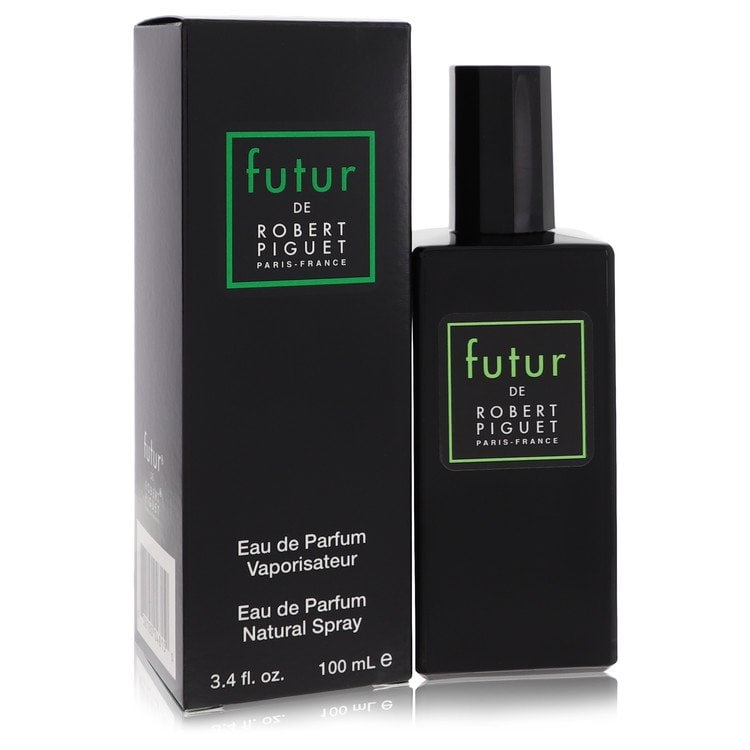 Futur by Robert Piguet Eau De Parfum Spray 3.4 oz: Futur by Robert Piguet Eau De Parfum Spray 3.4 oz Futur by Robert Piguet Eau De Parfum Spray 3.4 oz is a refined green floral perfume for women, featuring top notes of bergamot and neroli that