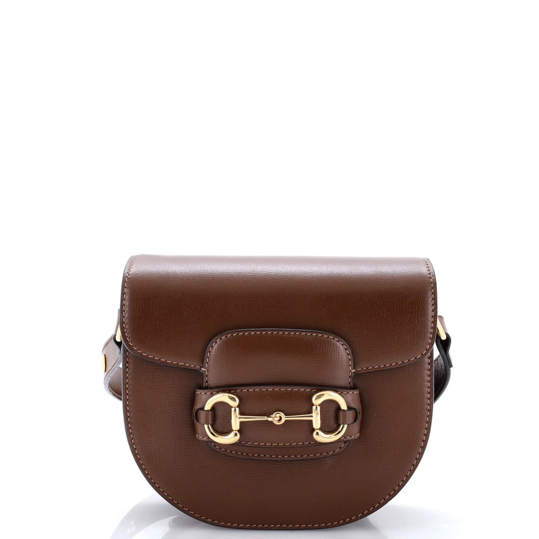 Rounded Shoulder Bag Leather Mini Gucci Horsebit 1955 (1 of 5)