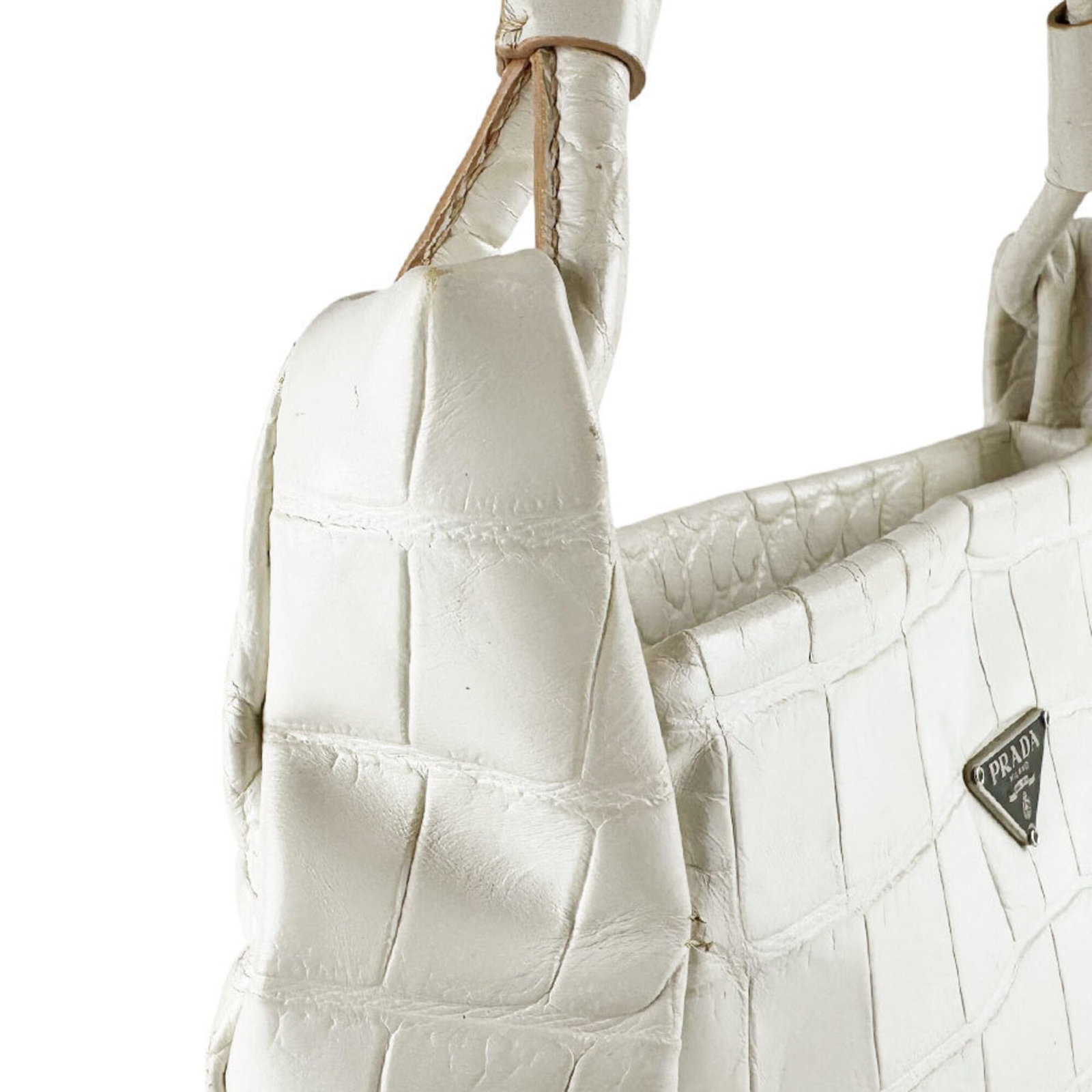 Handbag leather by Prada - 6