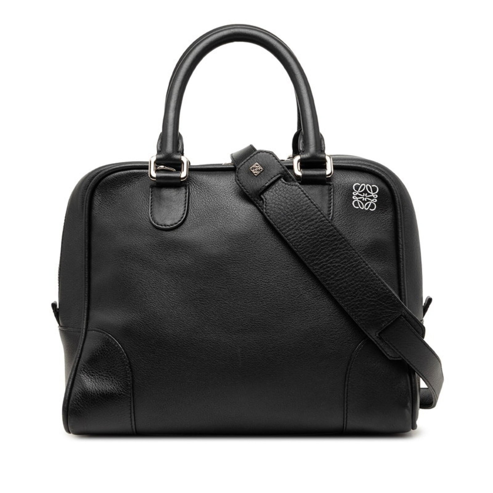 Loewe Handbag Shoulder Bag Leather: Loewe Handbag Shoulder Bag Leather Black Loewe leather shoulder bag with dimensions 21cm x 28cm x 17cm. This handbag features high-quality leather construction and a classic design that exudes
