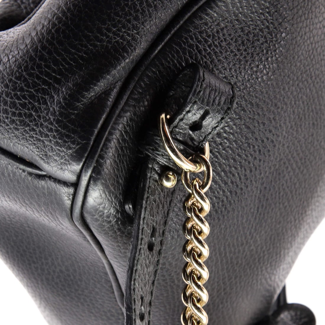 Gucci Chain Leather Backpack - 8