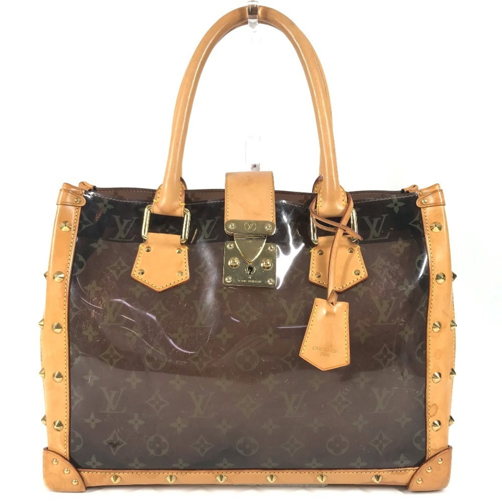 Vuitton Louis Leather Monogram Vinyl Tote Bag Shoulder Beach (1 of 17)