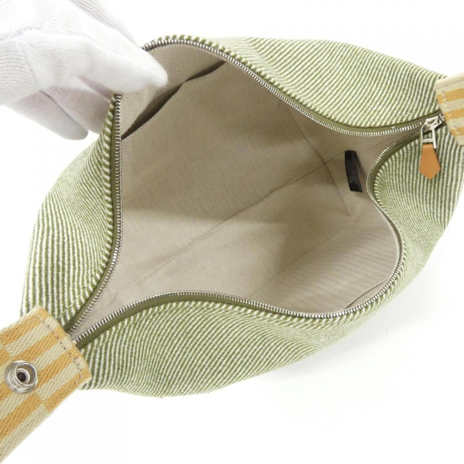 Hermes Wool Pouch Handbag - 5