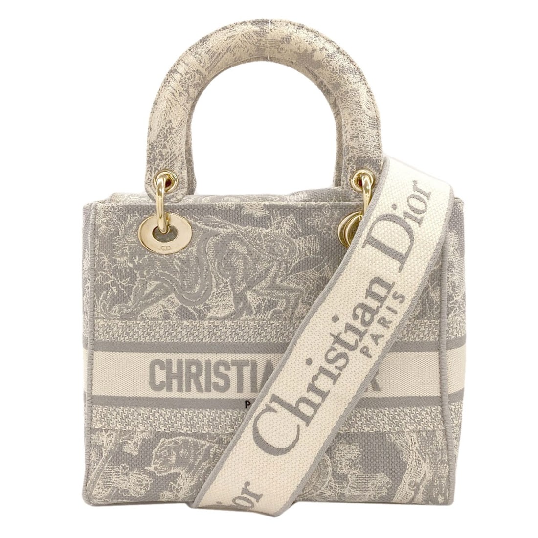 Christian Dior D-Lite 2Way Handbag Canvas (1 of 15)