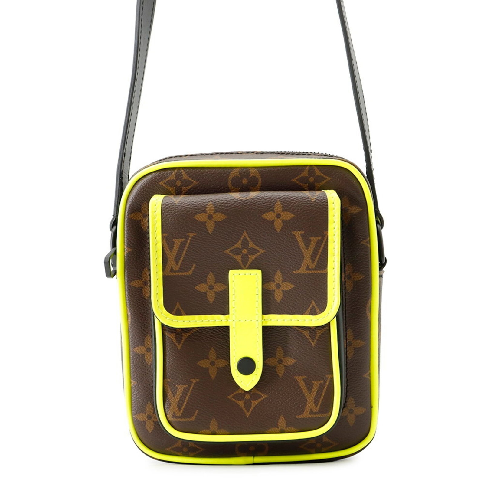Shoulder Bag Monogram By Louis Vuitton: Shoulder Bag Monogram By Louis Vuitton The Louis Vuitton Shoulder Bag Monogram boasts classic French design with its signature monogram pattern, available in three timeless colors. Measuring 18.5cm x