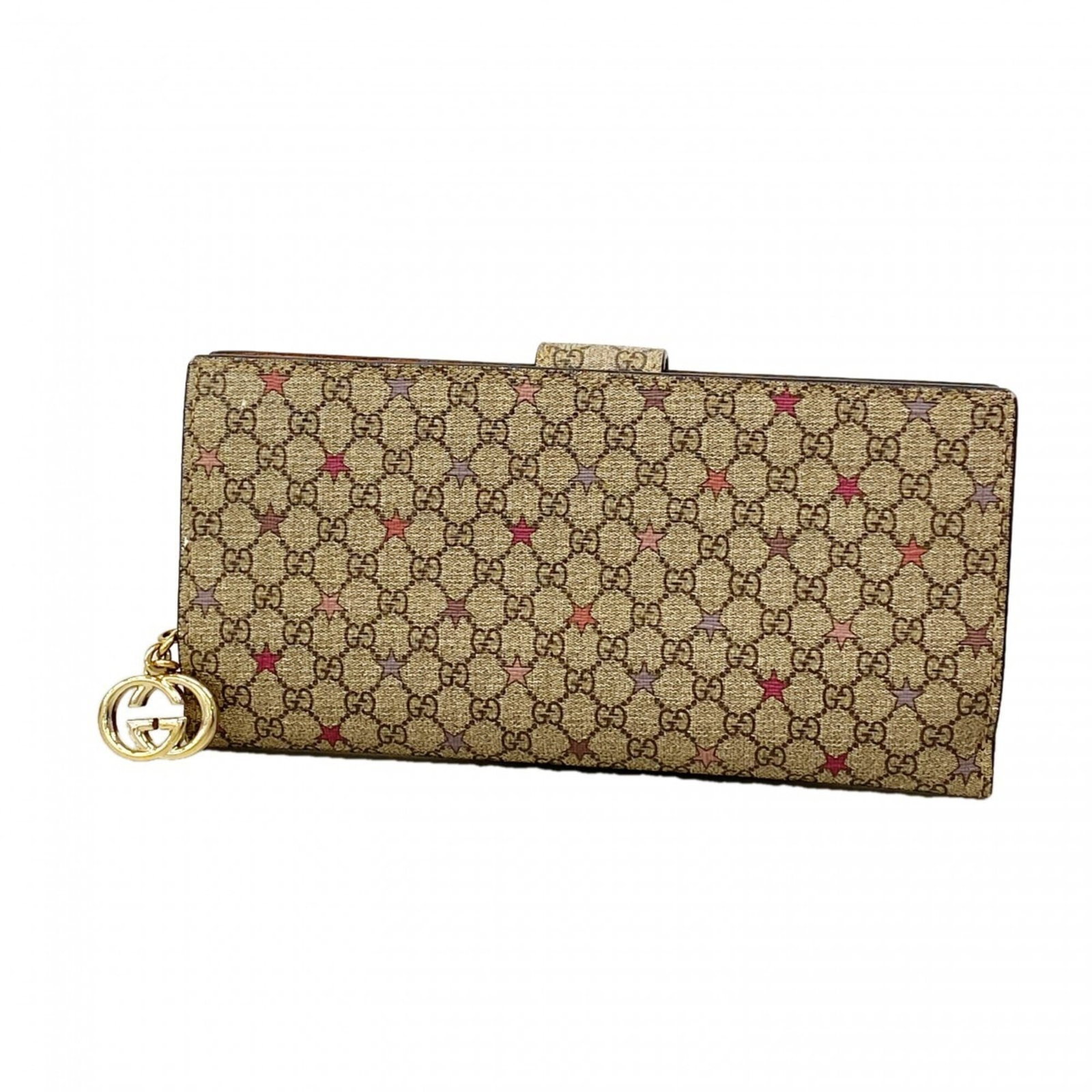 Long Wallet Bi Fold Pvc Gucci: Long Wallet Bi Fold Pvc Gucci This long, bi-fold wallet features a sleek design with a brown PVC material. Notably, it measures 10cm x 19cm x 2.5cm and has a distinctive size that sets it apart from