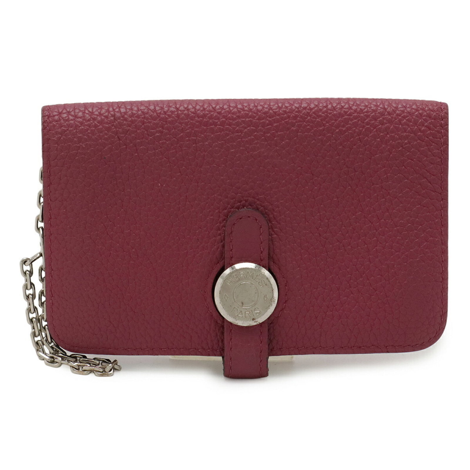 Hermes Coin Purse/ Coin Case Togo Leather: Hermes Coin Purse/ Coin Case Togo Leather Togo leather coin purse from Herm?s, featuring Tosca color and a compact size. This stylish accessory showcases the brand's signature craftsmanship and