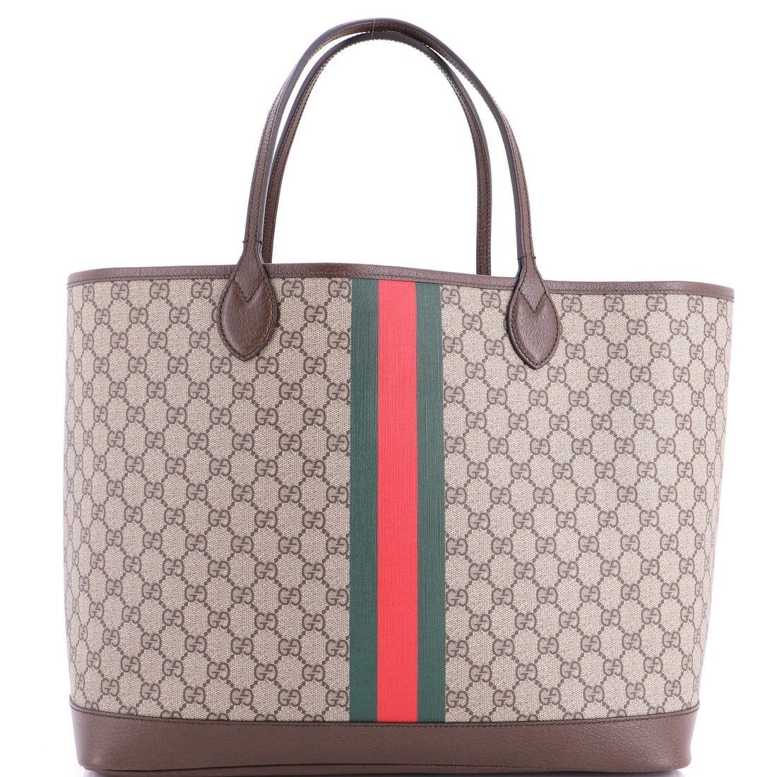 Gucci Ophidia Open Tote Coated Large GG Canvas: Gucci Ophidia Open Tote Coated Large GG Canvas Gucci's Ophidia Open Tote Coated Large GG Canvas features a spacious interior and sturdy handles, making it a practical choice for daily use. The exterio