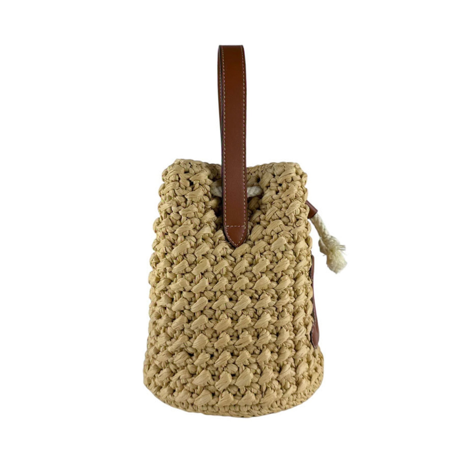 Handbag Raffia Leather Celine - 2