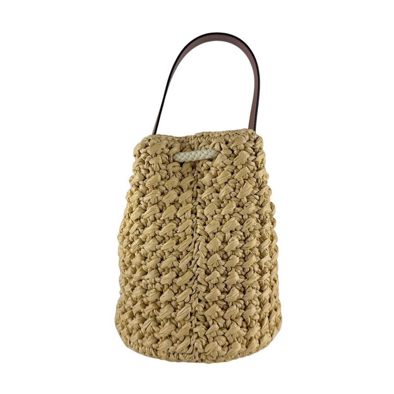 Handbag Raffia Leather Celine - 3