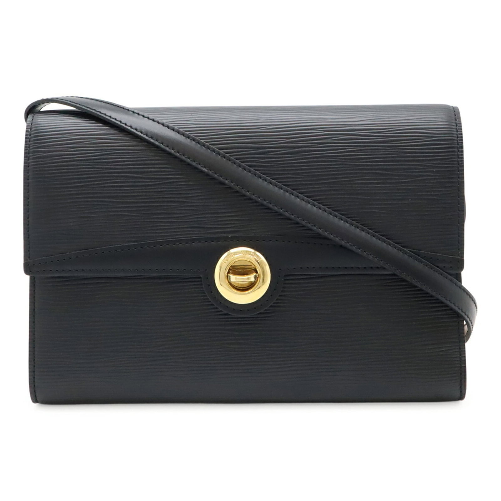 Pochette Leather Bag Epi Louis Vuitton Clutch: Pochette Leather Bag Epi Louis Vuitton Clutch Epi leather gives this Louis Vuitton pochette clutch its distinctive look and feel. The black color and sleek design make it a versatile accessory for eve