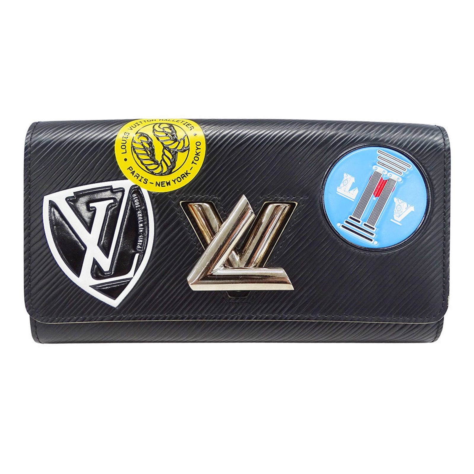 Epi Leather Bi Fold Wallet Louis Vuitton: Epi Leather Bi Fold Wallet Louis Vuitton Epi leather construction gives the Louis Vuitton bi-fold wallet its distinctive look and feel, while the black color provides a sleek and sophisticated