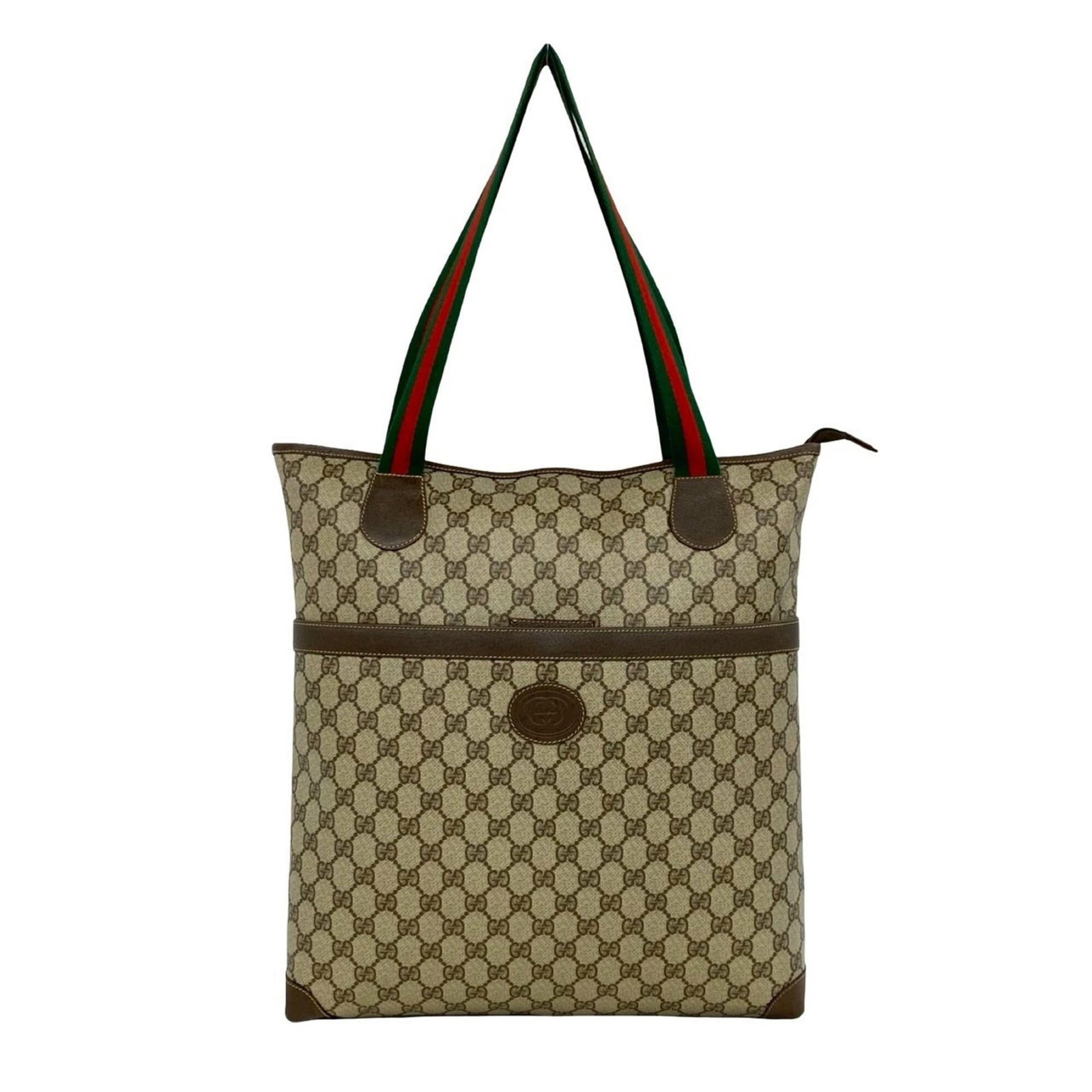 Gucci Handbag Leather Tote Pvc: Gucci Handbag Leather Tote Pvc Gucci Handbag Leather Tote Pvc - A stylish and versatile tote bag made from high-quality leather and PVC, available in three bold colors. Measuring 40cm x 35cm x 7cm, it