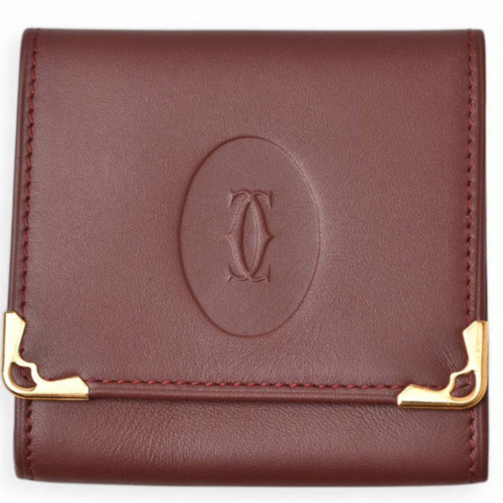 Cartier Coin Purse/ Coin Case Leather: Cartier Coin Purse/ Coin Case Leather Cartier Coin Purse/ Coin Case Leather features sleek design and premium leather construction, showcasing the iconic brand's signature style. Made from